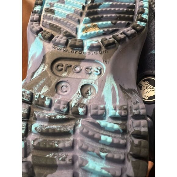 Crocs Blue Tie Dye Clogs Toddler Size 4 - Picture 12 of 12